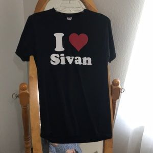 i love sivan black t shirt